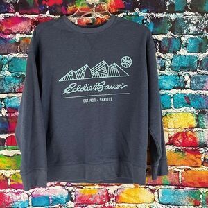 Eddie Bauer Seattle Graphic Sweatshirt Crewneck Size Small